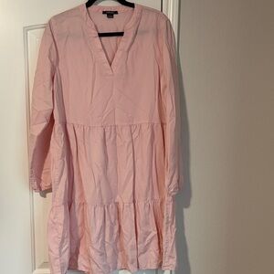 Elegant Pink Long Sleeve Dress